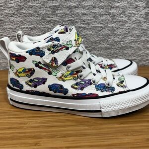 Converse Chuck Taylor All Star Malden Street Mid No Tie Youth Sz 12 Race Cars